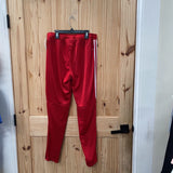 MENS ADIDAS JOGGERS RED/WHITE M