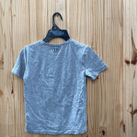 BOYS UNDER ARMOUR SHIRT GREY/ORANGE/BLUE 7
