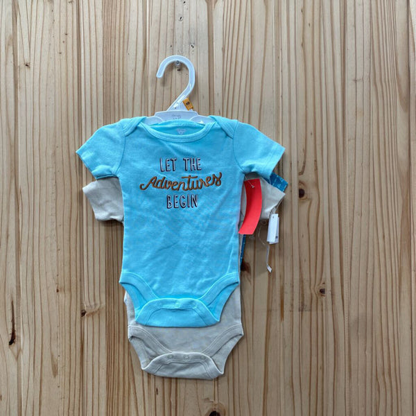 BOYS 4 PACK ONESIE NEWBORN