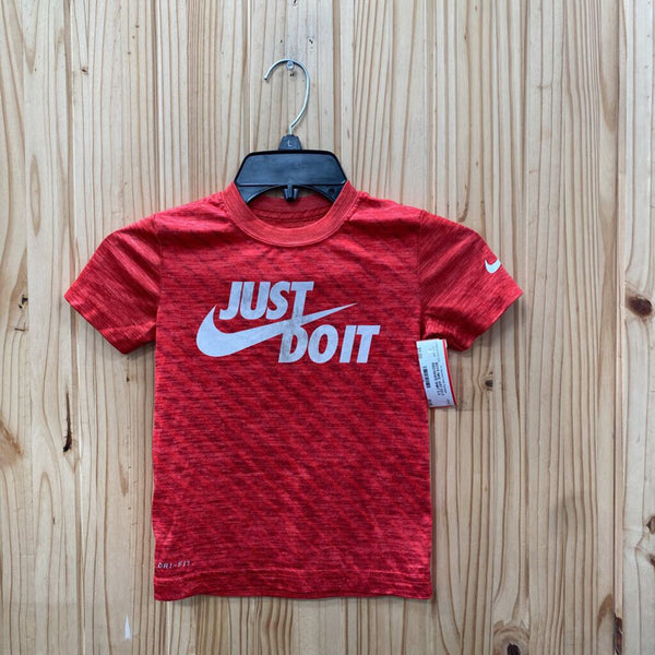 BOYS NIKE JUST DO IT RED/WHITE SHIRT S 5