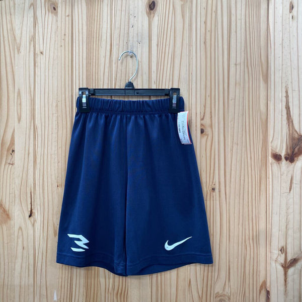 BOYS NIKE 3 NAVY BLUE/WHITE SHORTS M 10