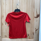 BOYS UNDER ARMOUR SHIRT RED/BLK YMD 10