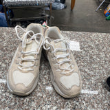 WOMENS SKECHERS LT TAUPE/WHITE 8.5