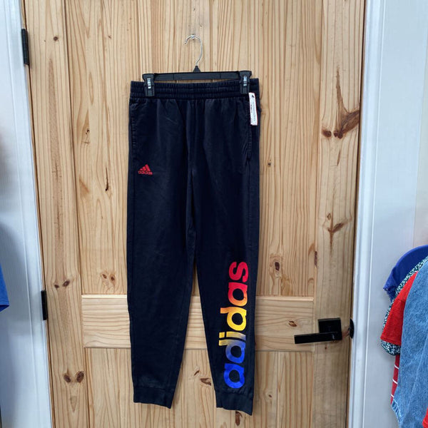 BOYS ADIDAS BLK/MULTI COLOR SWEATPANTS 14/16