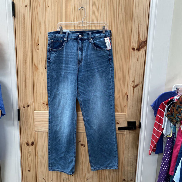 WOMENS AEROPOSTALE DENIM JEANS BAGGY 10 NWT