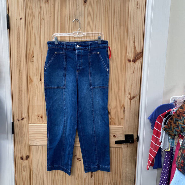WOMENS THE LOFT DK DENIM JEANS 10