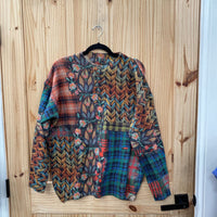 WOMENS MULTI COLOR LS SHIRT M