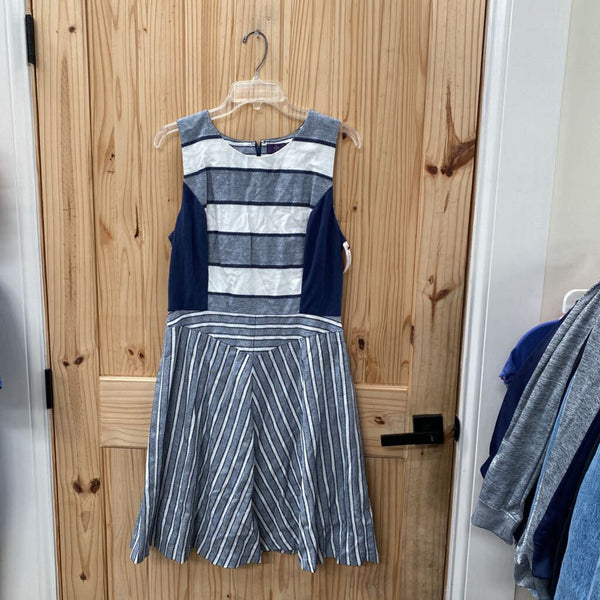 WOMENS NYJD DRESS BLUE/WHITE 12