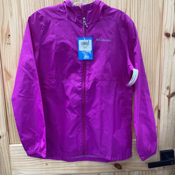 GIRLS COLUMBIA FUSHIA RAIN JACKET XL 18/20 NWT