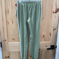 GIRLS ADIDAS JOGGERS SAGE/WHITE XL 14 NWT