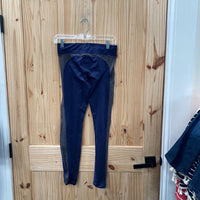 WOMENS UNDER ARMOUR NAVY BLUE LEGGINGS M