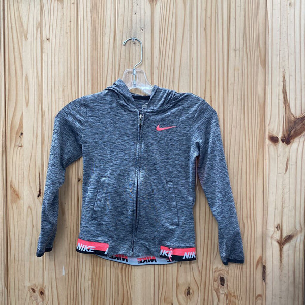 GIRLS NIKE JACKET CHARCOAL GREY/HOT PINK L 6X