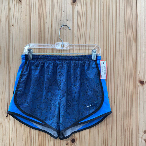 WOMENS NIKE SHORTS BLUE/BLK M