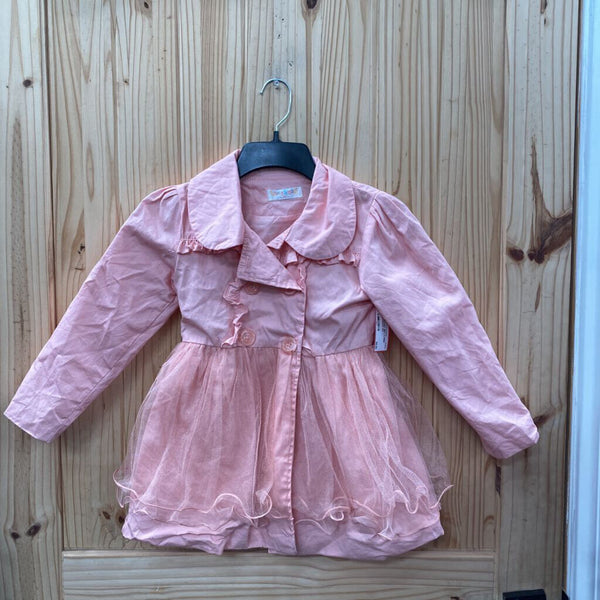 GIRLS BU=INY BIG LT PINK TUTU DRESS 140
