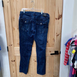 MENS RICKY TRUE RELIGION DK DENIM JEANS 34