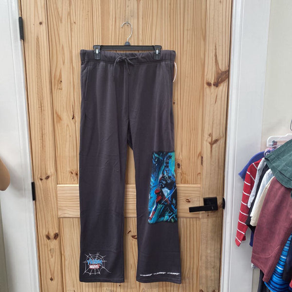 MENS SPIDERMAN CHARCOAL GREY PANTS M NWOT