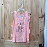 WOMENS JOYSPUN 2PC SET CAMPFIRES S'MORES & STARS L 12 NWT