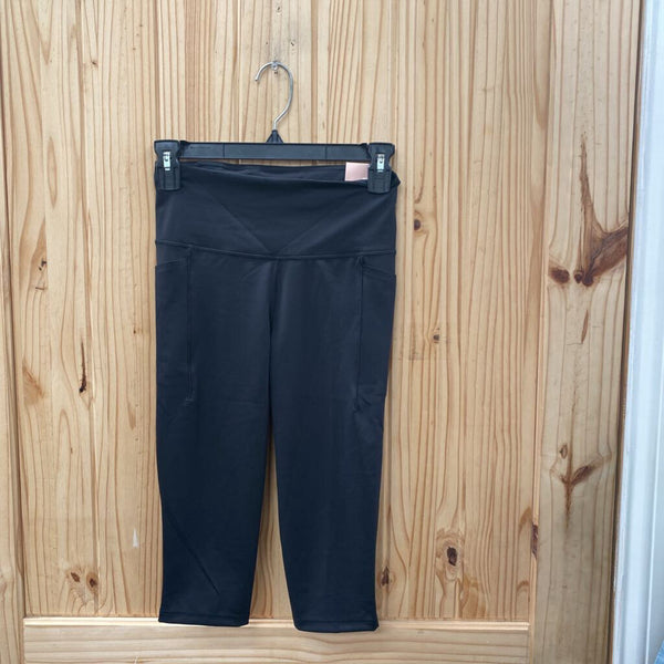 WOMENS CALIA BLK CAPRI LEGGINGS XS NWT