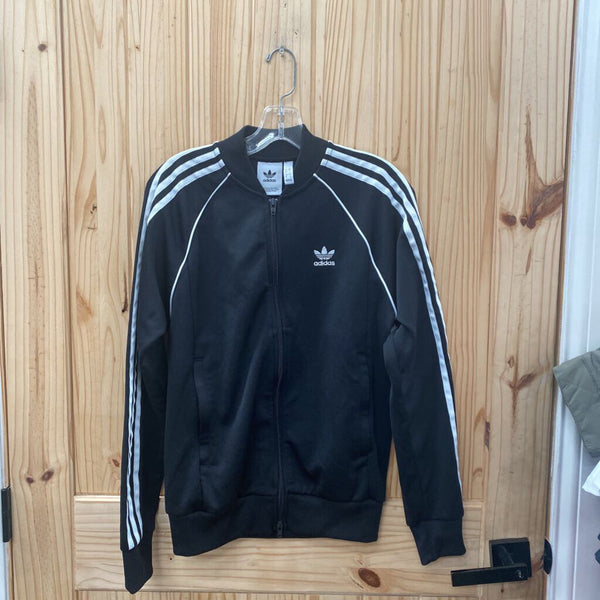 ADIDAS JACKET BLK/WHITE S NWOT
