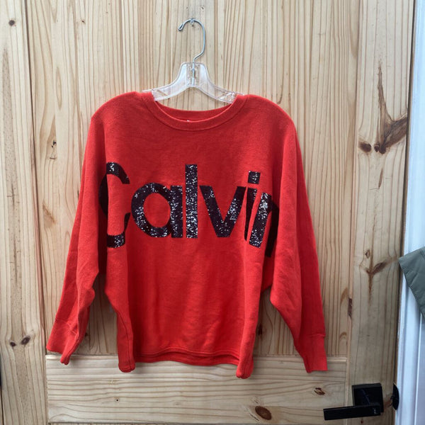 WOMENS CALVIN KLEIN RED/BLK SWEATSHIRT M NWOT
