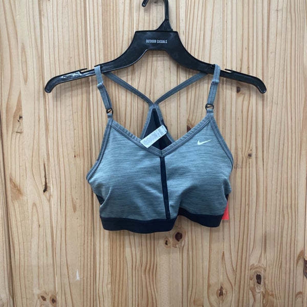 WOMENS NIKE SPORTS BRA GREY/BLK XXL NWT