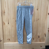 GIRLS NIKE JUST DO IT GREY/WHITE LEGGINGS L 6X