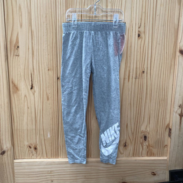 GIRLS NIKE JUST DO IT GREY/WHITE LEGGINGS L 6X