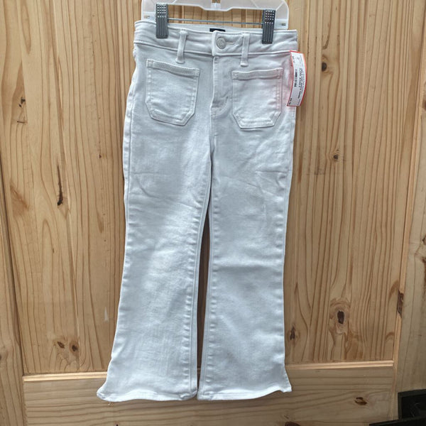 GIRLS GAP WHITE DENIM FLARE JEANS 5