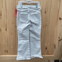 GIRLS GAP WHITE DENIM FLARE JEANS 5