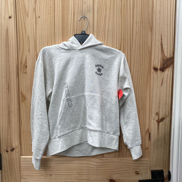 WOMENS ALPINE DESIGN LT GREY HOODIE M NWT