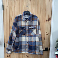 MENS ALPINE DESIGN PLAID FLANNEL SHIRT L NWOT
