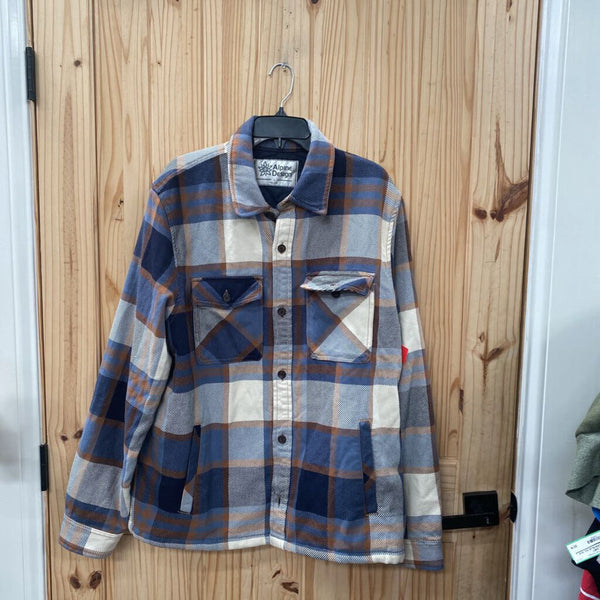 MENS ALPINE DESIGN PLAID FLANNEL SHIRT L NWOT