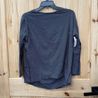 WOMENS LULULEMON BLK/WHITE STRIPE LS SHIRT S