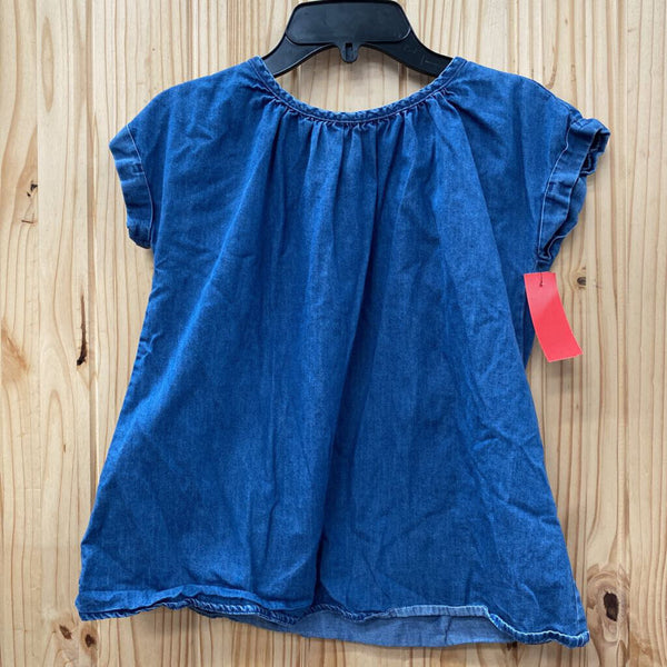 GIRLS CAT & JACK DENIM SHIRT L 10/12