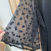 WOMENS BLK CASUAL TOP 4XL