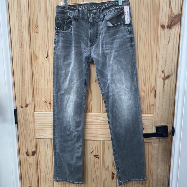 MENS AMERICAN EAGLE BLACK DENIM JEANS 31X32