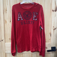 MENS AMERICAN EAGLE LS RED SHIRT M