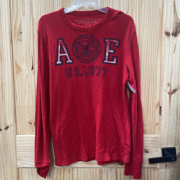 MENS AMERICAN EAGLE LS RED SHIRT M