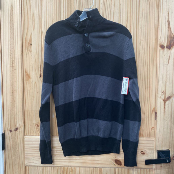 MENS CARBON SWEATER BK/CHARCOAL GREY M