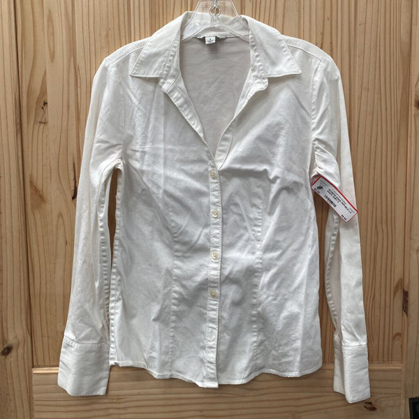 WOMENS BANA REPUBLIC LS WHITE SHIRT 8