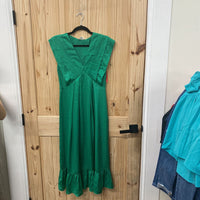 WOMENS FUN2FUN SL GREEN DRESS M NWT