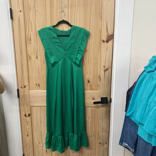 WOMENS FUN2FUN SL GREEN DRESS M NWT