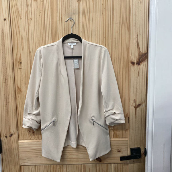 WOMENS MAURICESS CASUAL BLAZER LT BEIGE M NWT