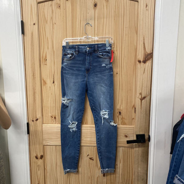 WOMENS AMERICAN EAGLE DENIM DIST. JEANS 2
