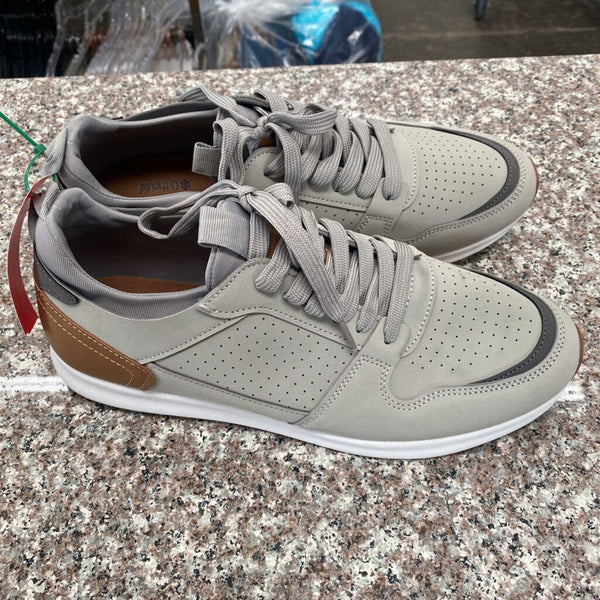 MENS STEVE MADDEN SHOES STONE GREY/DK TAUPE 10 NWOT