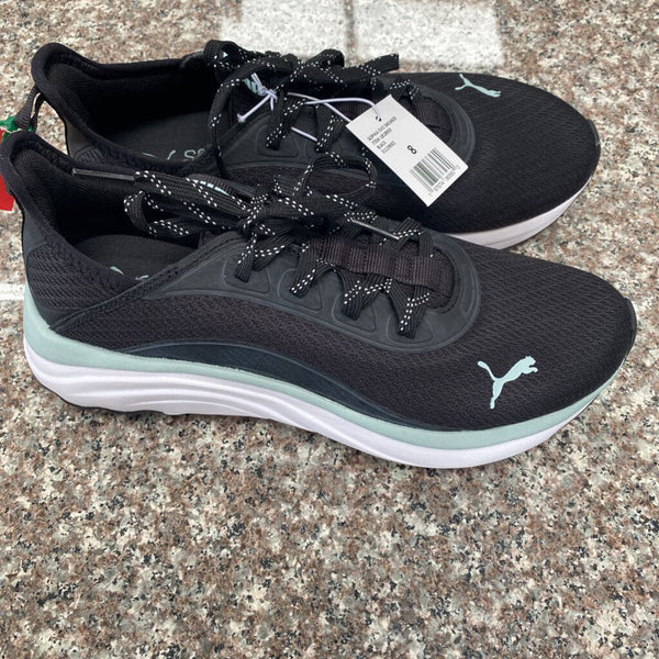 WOMENS PUMA SHOES BLK/WHITE/TEAL 8 NWT