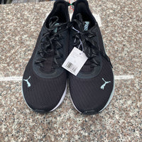 WOMENS PUMA SHOES BLK/WHITE/TEAL 8 NWT