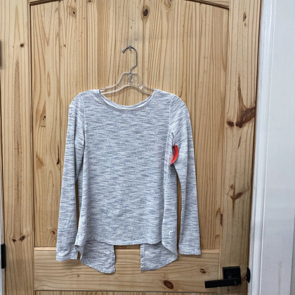 WOMENS ZYIA LT GREY WORKOUT SHIRT S