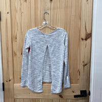 WOMENS ZYIA LT GREY WORKOUT SHIRT S