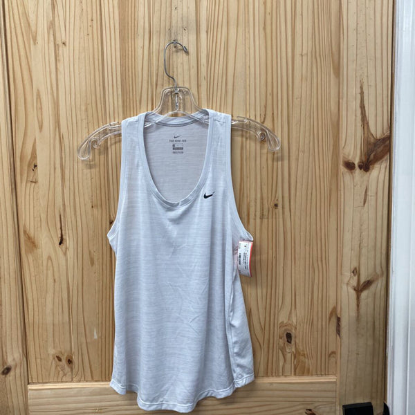 WOMENS NIKE TANK WHITE/BLK S